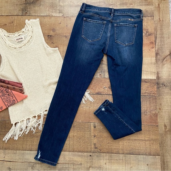 KANCAN Distressed Estilo Skinny Jeans Great Stretch - Picture 9 of 12